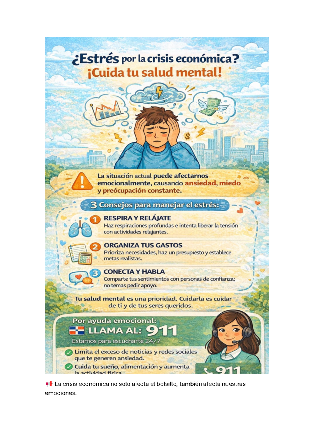 Promoción de la Salud Mental en Tiempos de Crisis Económica - Studocu
