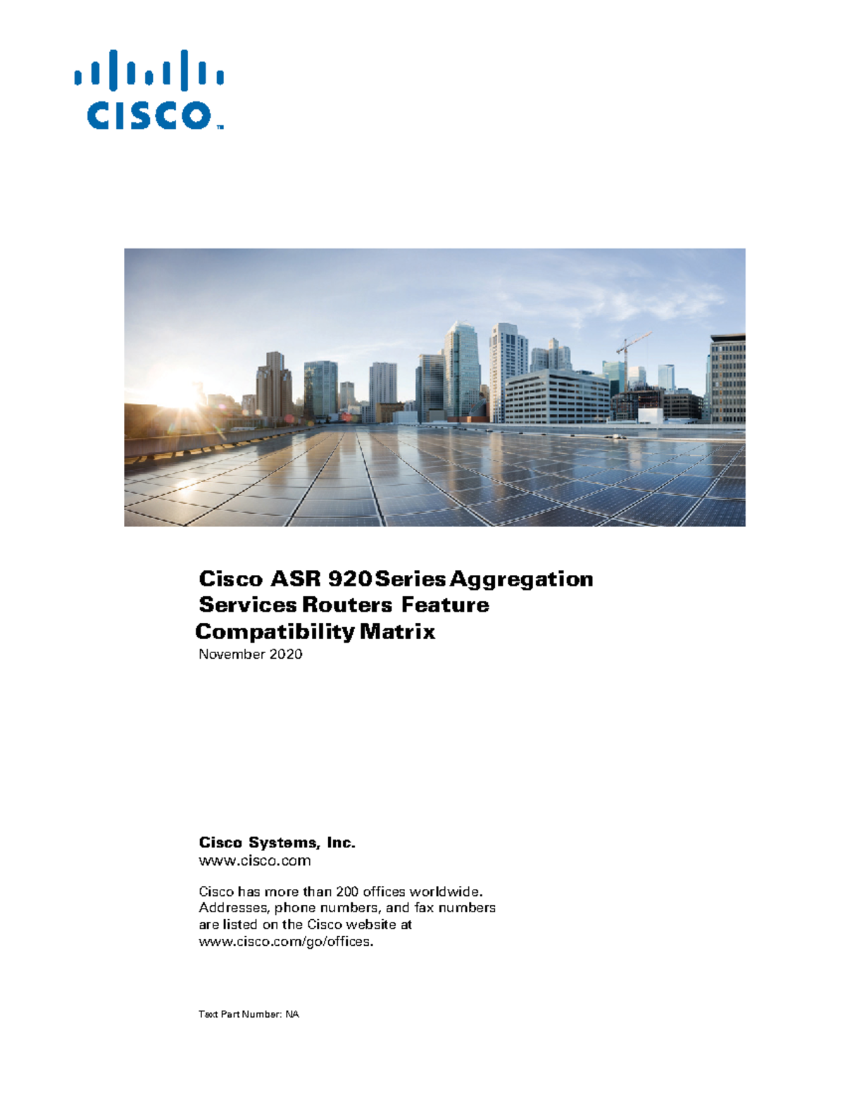 Compatibility-Matrix-ASR920 with other series - Cisco ASR 920 Series ...