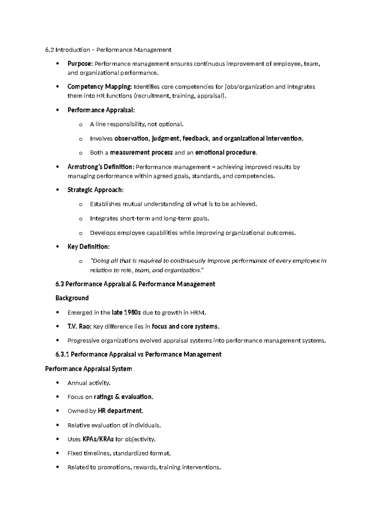HRMC03-II: Performance Management and Appraisal Techniques Overview ...