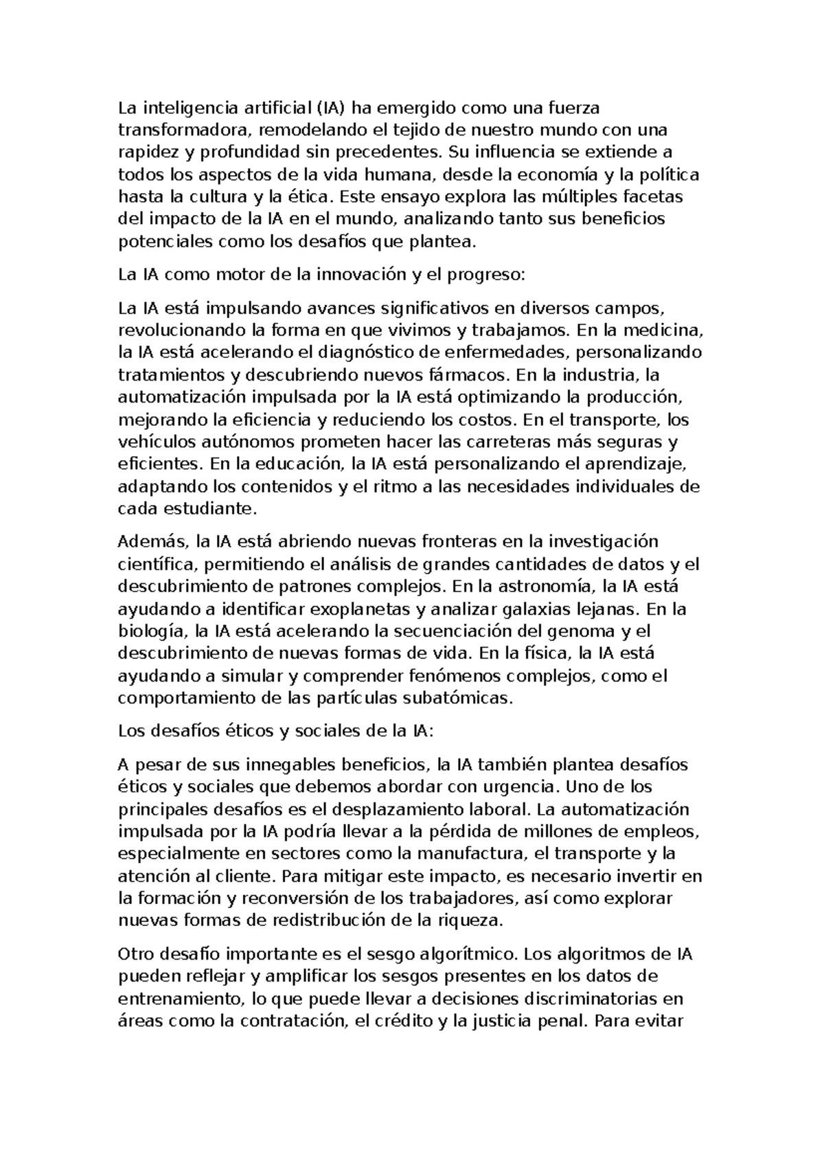 Ia en el mundo laboral - El impacto de la inteligencia artificial (IA ...