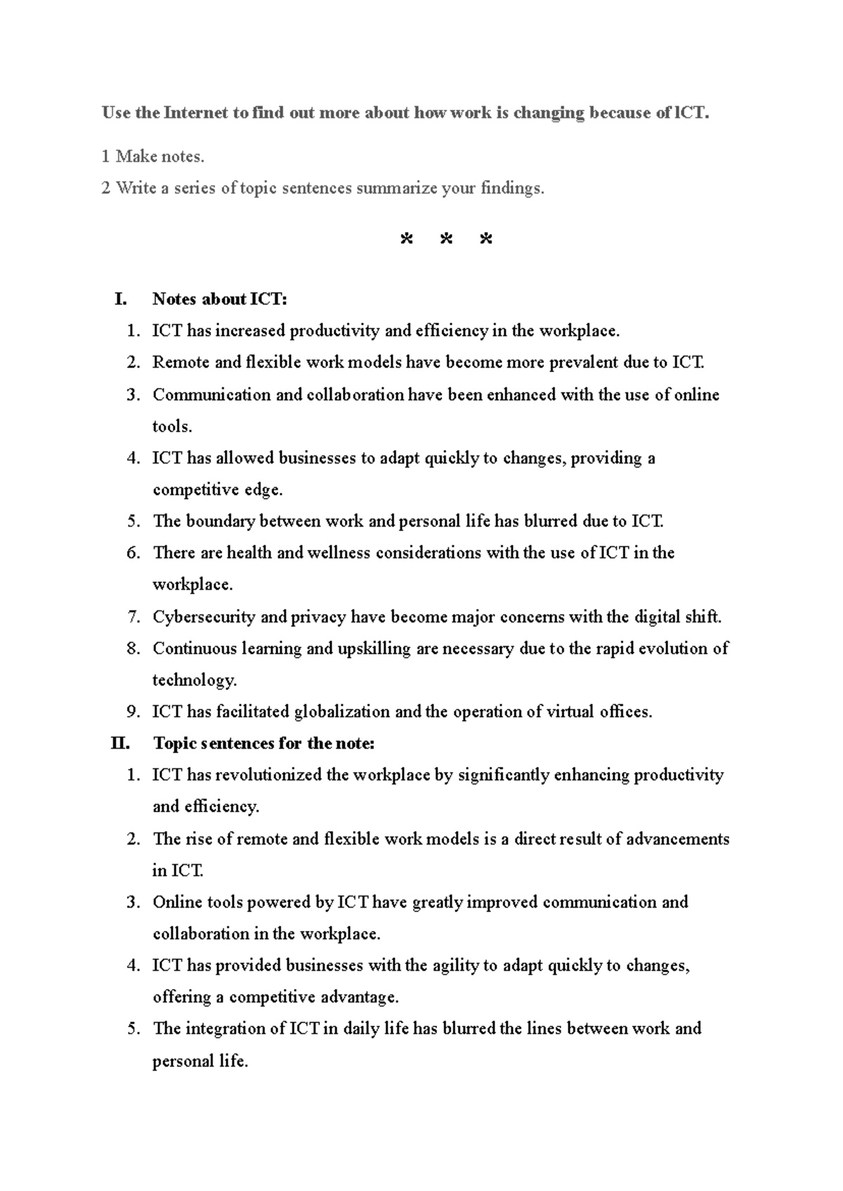 Unit 1 - ICT in the workplace - Nguyễn Đại Thành - 31231022162 - Use ...