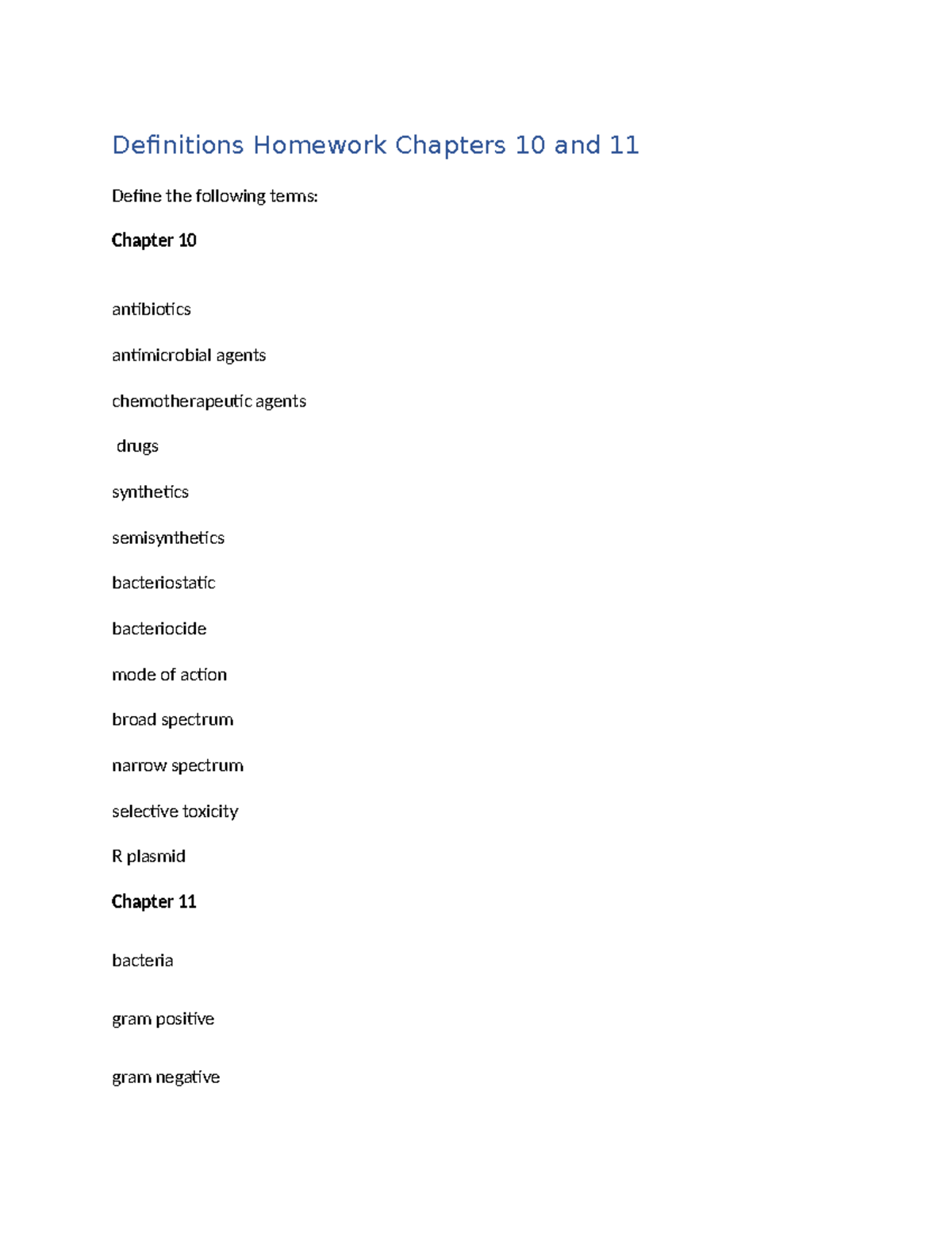 Definitions+for+Chapters+10+and+11 - Bio8334 - Definitions Homework ...