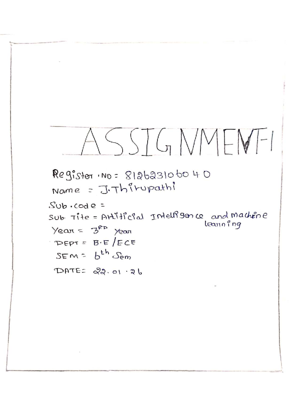 AIML 18-18PM - Assignment on Constraint Satisfaction Problems in AI ...