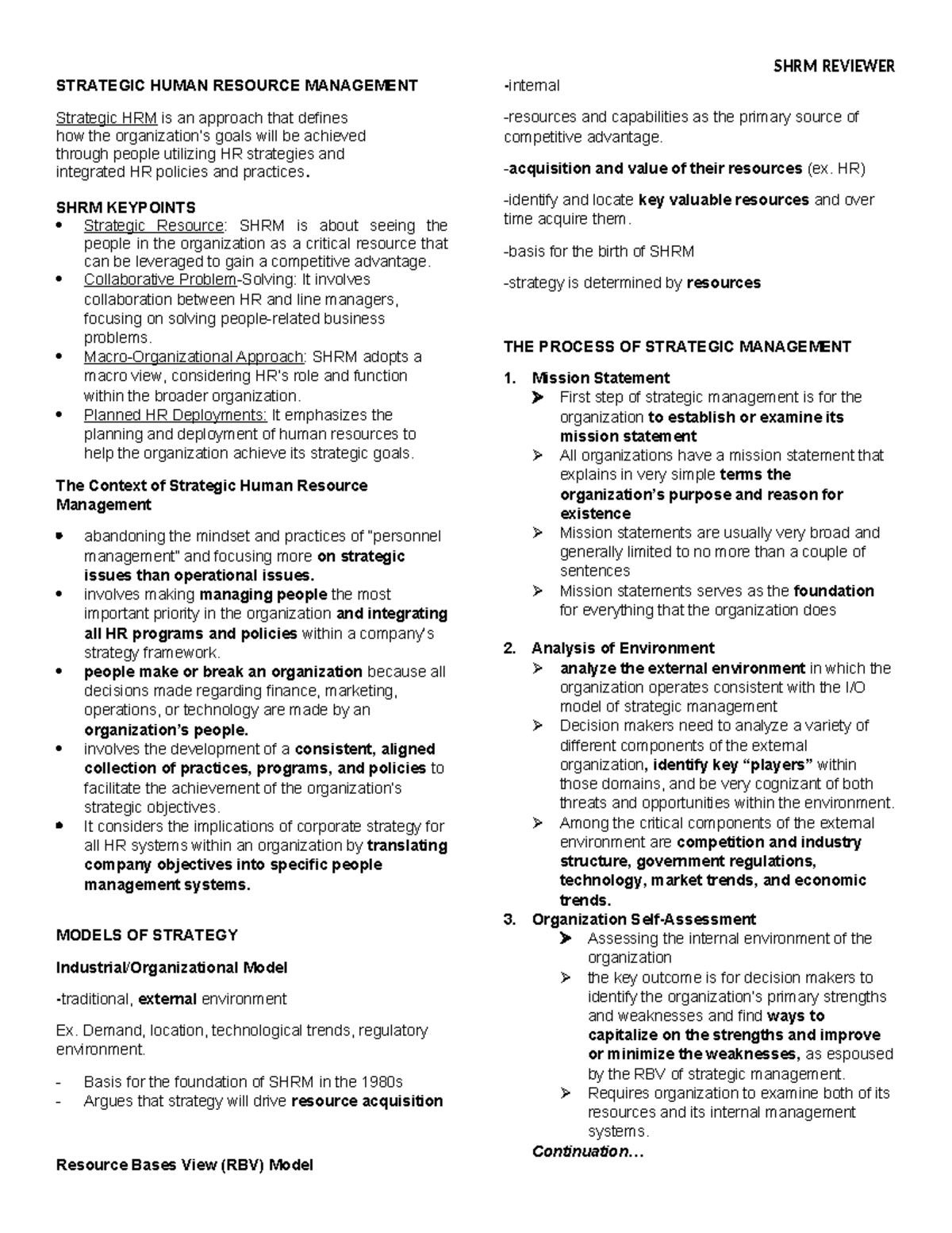 SHRM REVIEWER: Strategic Human Resource Management Insights and Key ...