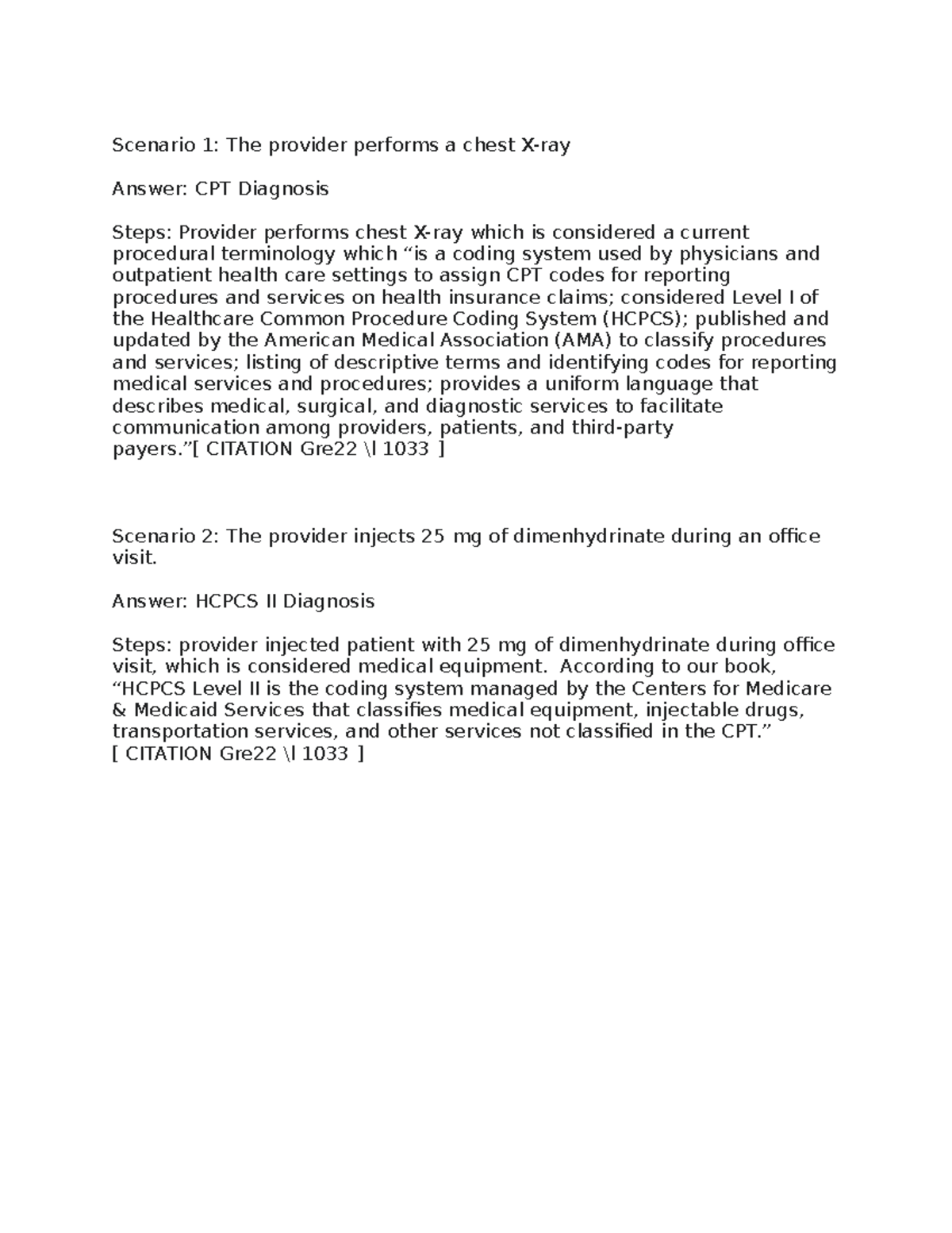 1-3 Journal: Steps for CPT & HCPCS II Coding Processes - Studocu