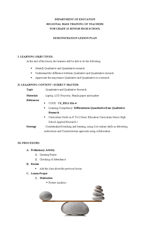 346699988 Practical Research SEmi Detailed Lesson Plan - PRACTICAL ...