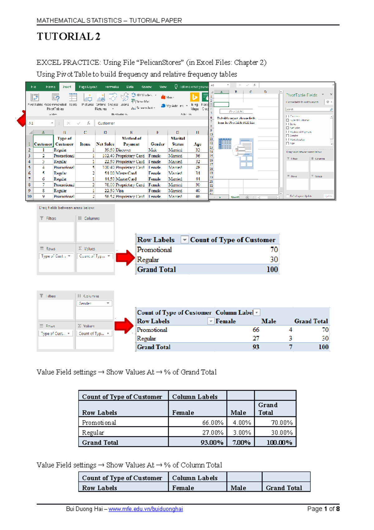 MStat Tutor 02 - Excel & R Practice for Statistics Skills - Studocu