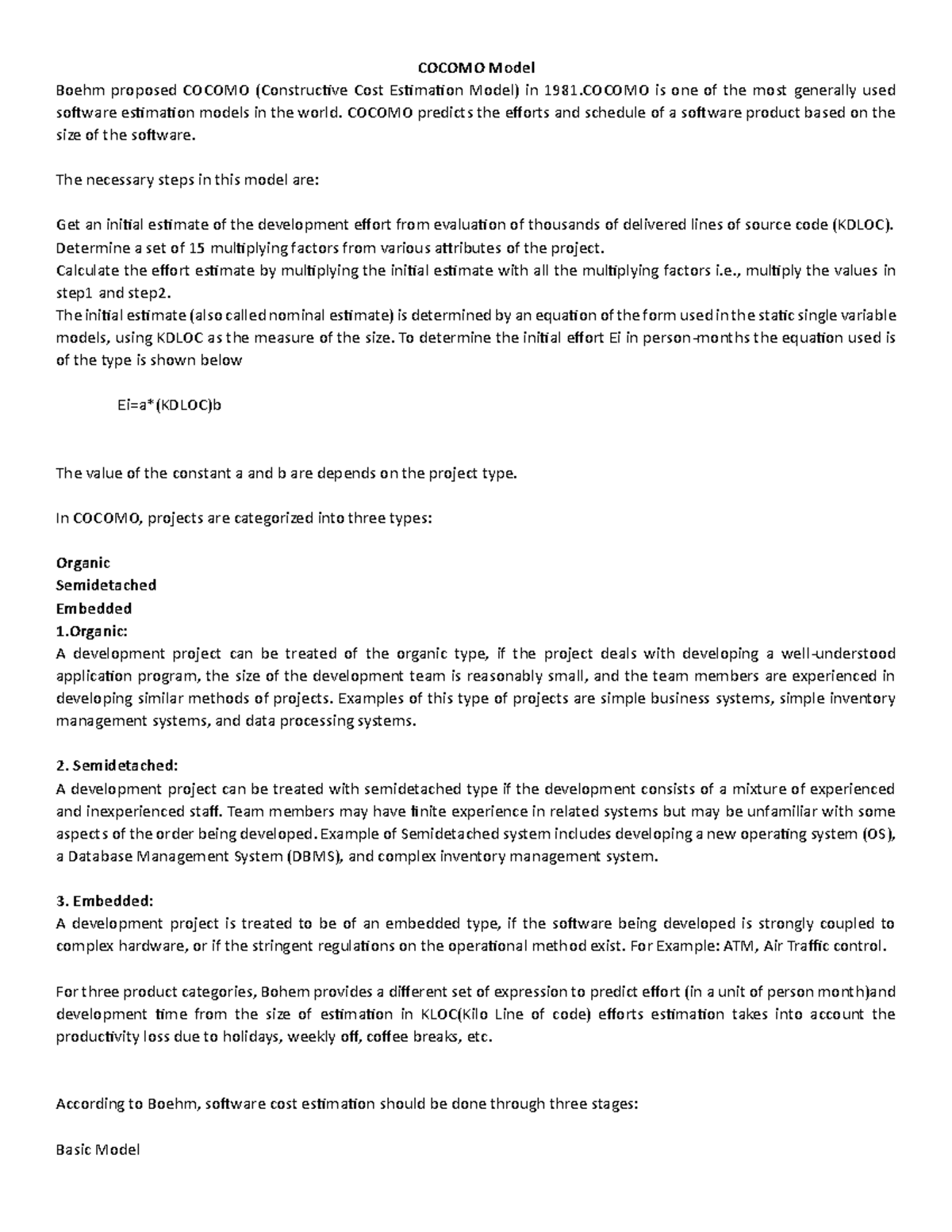 COCOMO Model: A Comprehensive Guide to Cost Estimation in Software ...