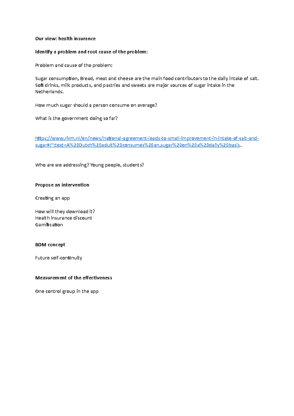 BDM Assignment: Health Insurance Intervention Proposal & App Design ...
