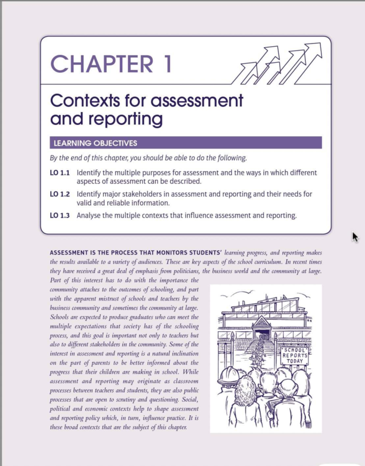 CHAPTER 1: Contexts for Assessment and Reporting (EDU 101) - Studocu