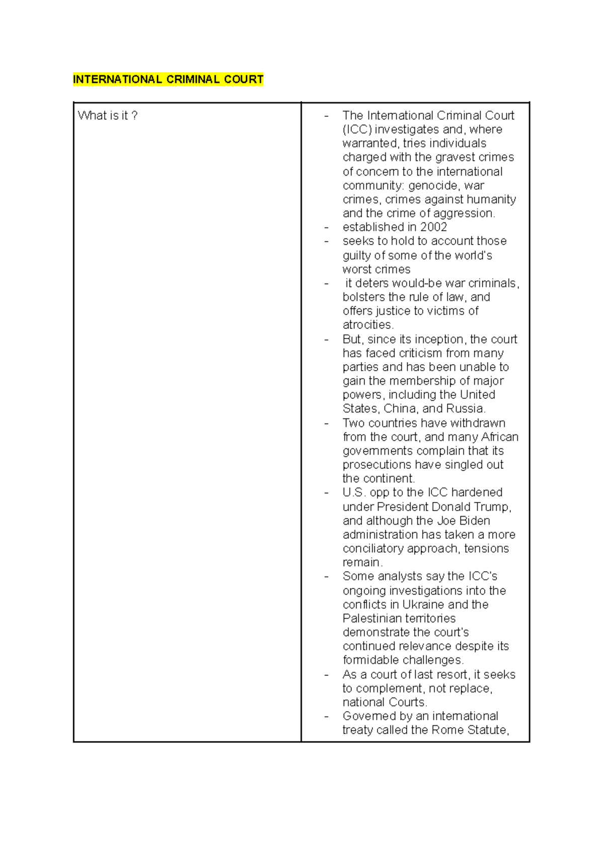 International Criminal Court & ICJ Overview: Key Insights and Functions ...
