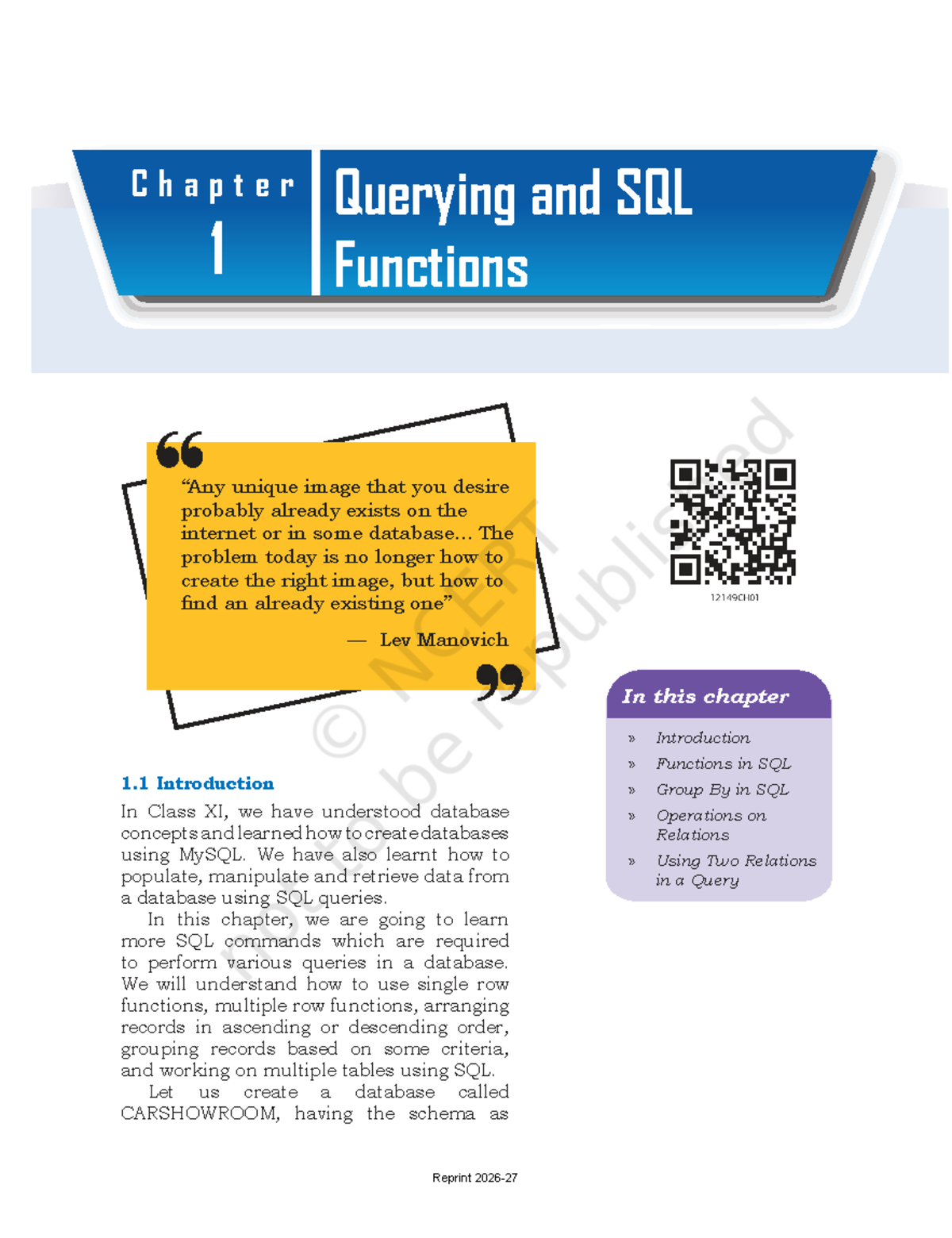 Chapter 1: Querying and SQL Functions in CARSHOWROOM Database (Leip101 ...