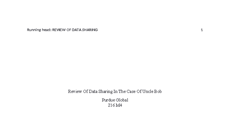 CJ216 M4 Case Study: Data Sharing Impact on Law Enforcement - Studocu