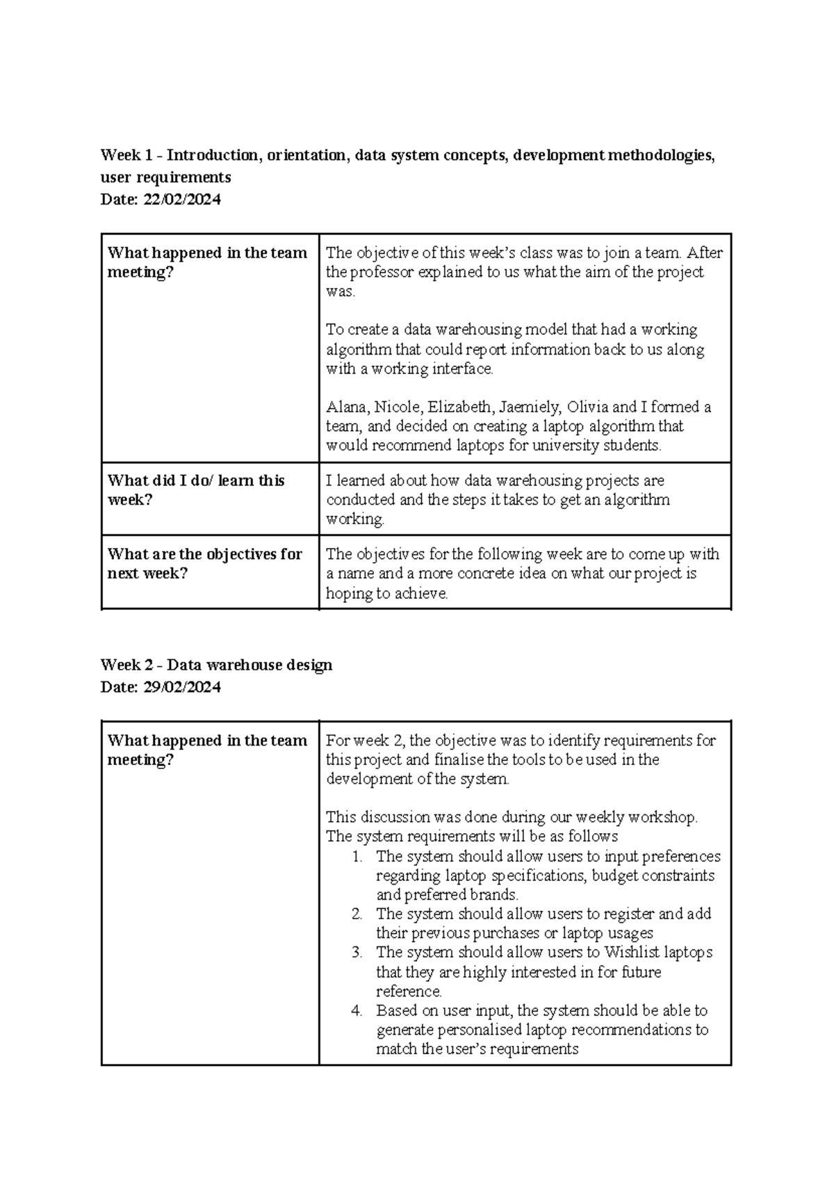 Data systems logbook - Autumn session - Week 1 - Introduction ...