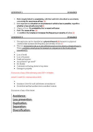 Test 1 - test 1 question paper without memorandum - FACULTY OF ...