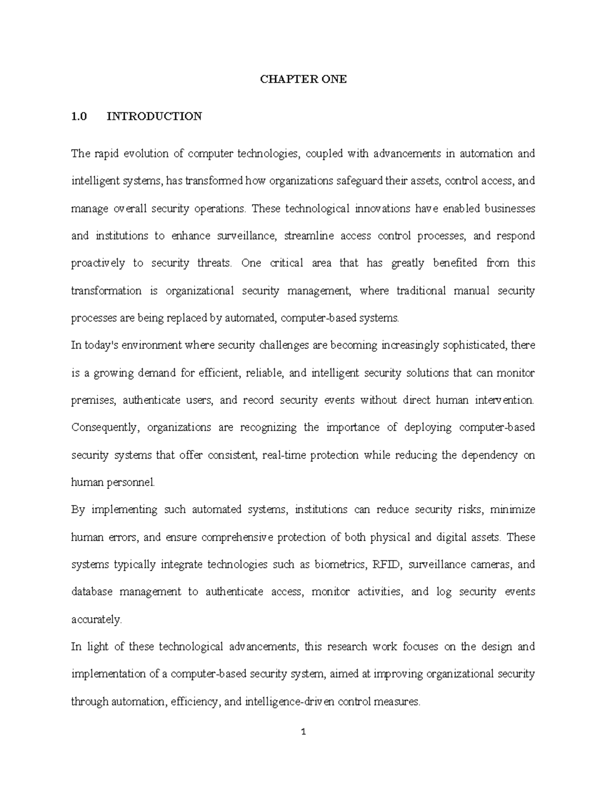Design and Implementation of an Automated Security System (CS101) - Studocu