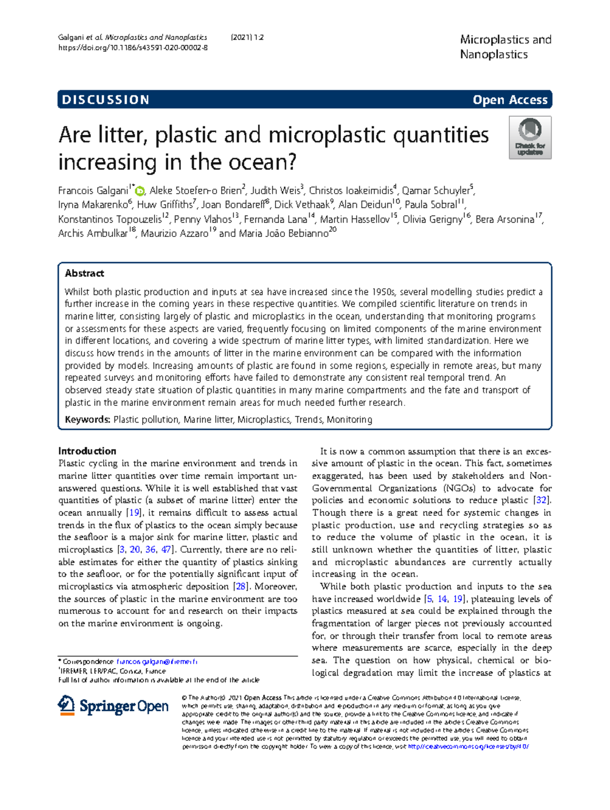 Microplastics and Marine Litter Trends: Are They Increasing? - Studeersnel