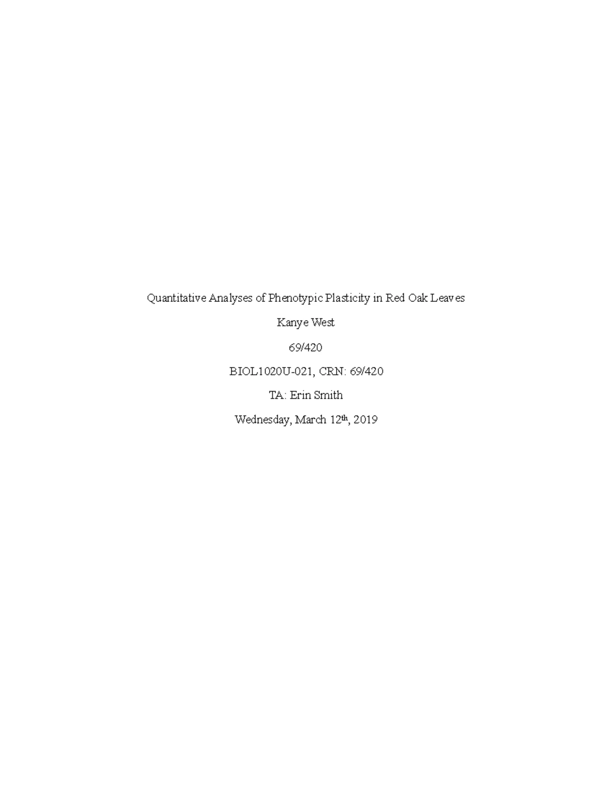 Lab 1- Bioinformatics Introduction and Protocol - BIOL1020 - LAB 1 ...