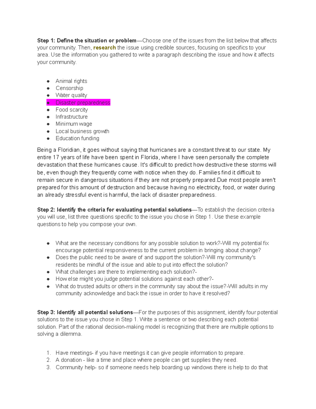 2.09 Econ - Strategies for Community Disaster Preparedness Solutions ...