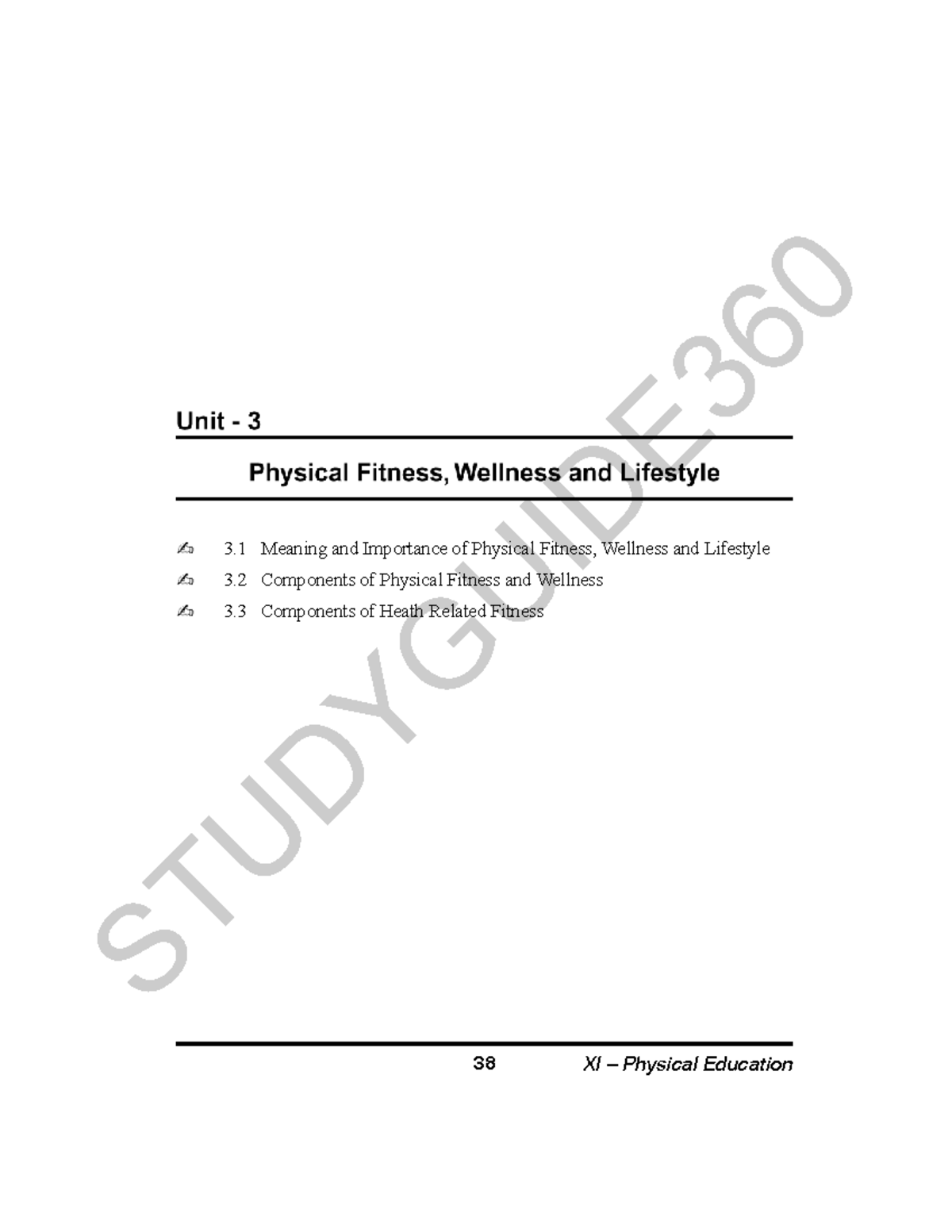 Class 11 HPE: Chapter 3 - Physical Fitness, Wellness & Lifestyle ...