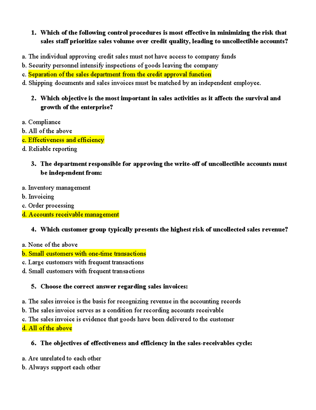 Chapter 5: Effective Control Procedures in Sales Management (Course ...