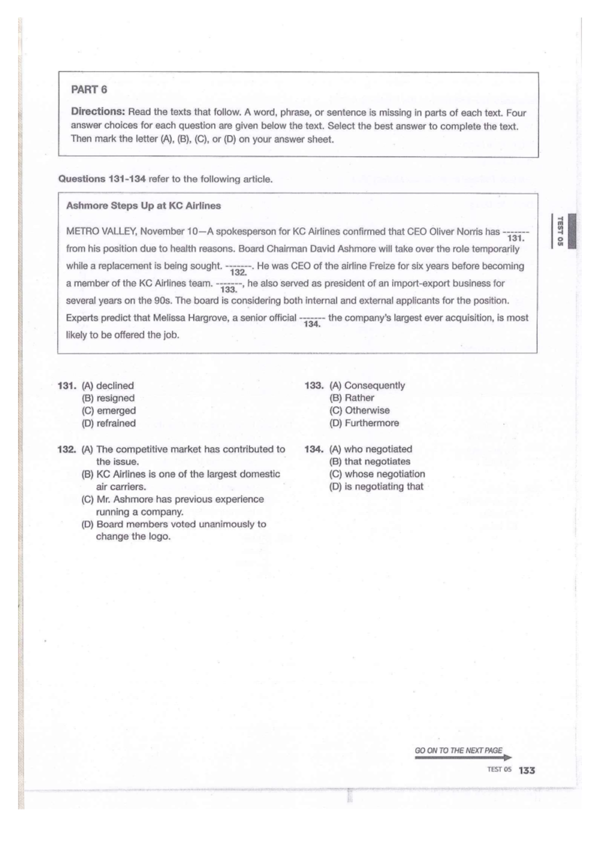 ĐỀ ĐỌC (5) 2 - Reading Comprehension Test 05 - Studocu