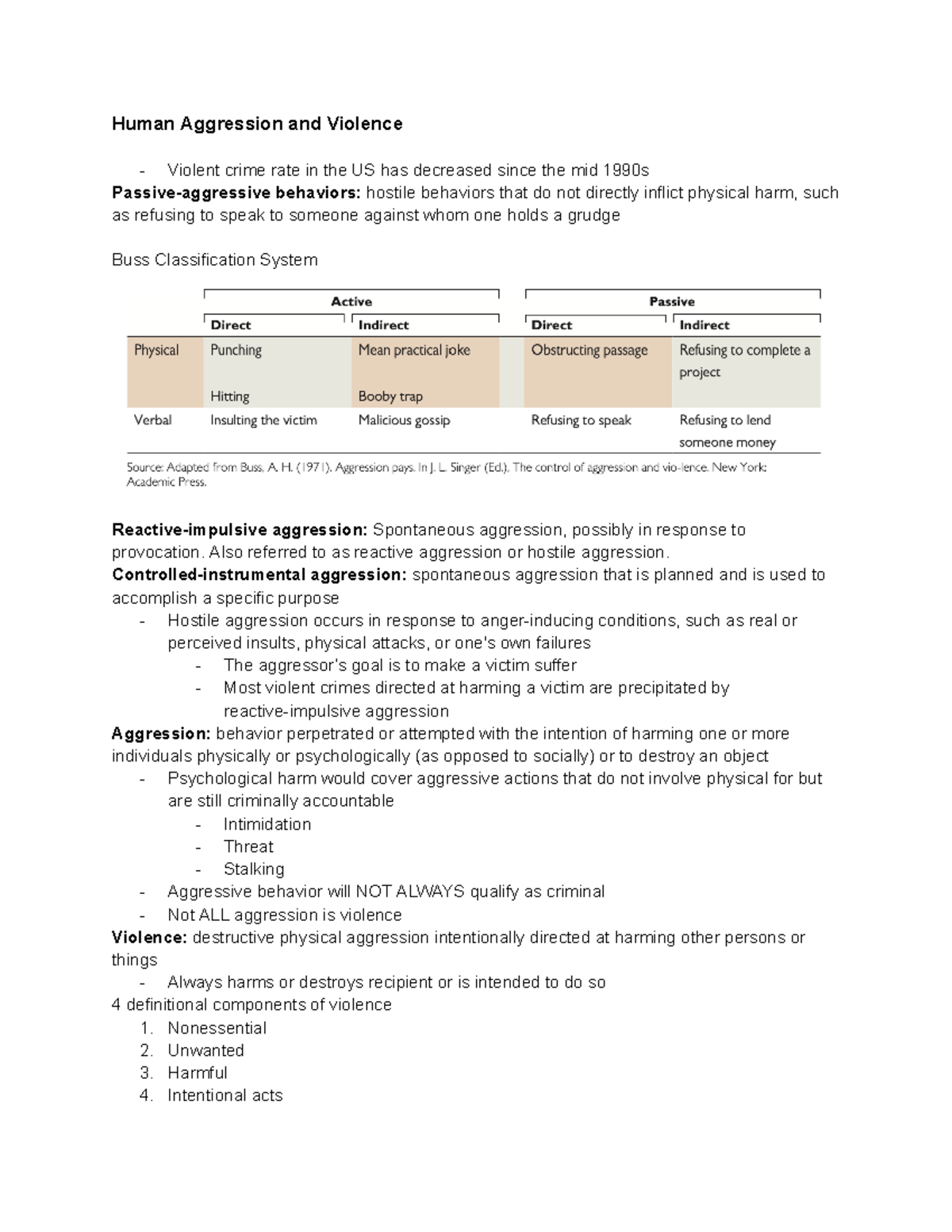 Understanding Aggression: Theories, Models, and Violence Implications ...