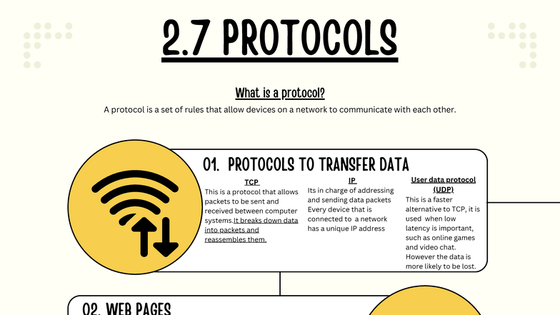 2.7 Protocols Overview: Data Transfer, Web, Network & Email - Studocu