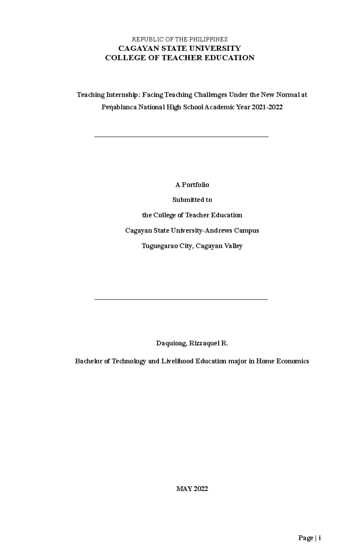 OJT Portfolio - Reflections on Teaching Challenges in Edu 42 - Studocu