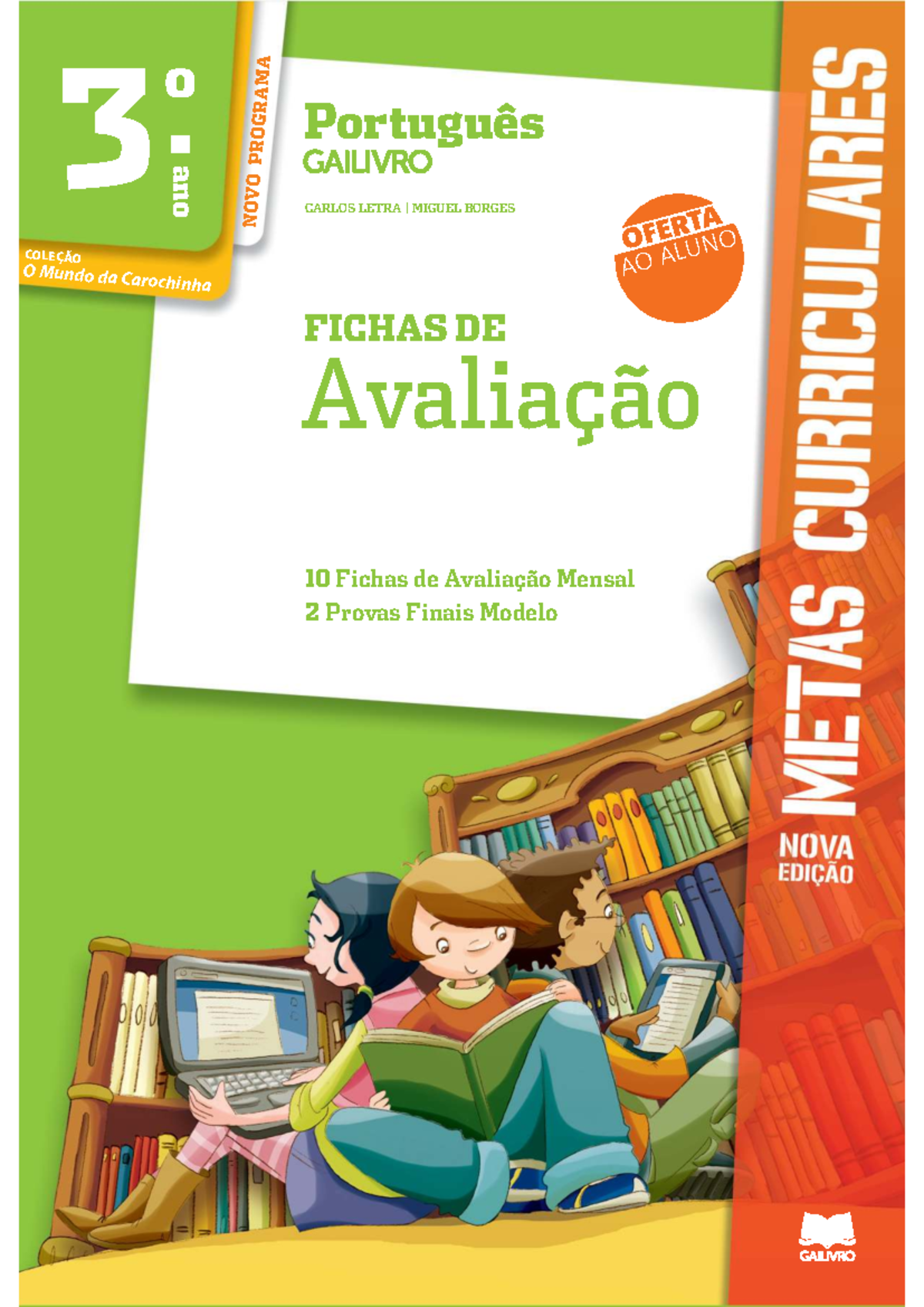 Fichas de Avaliação Mensal de Português - Ano 3 (RAMA N OVO P R O G ...