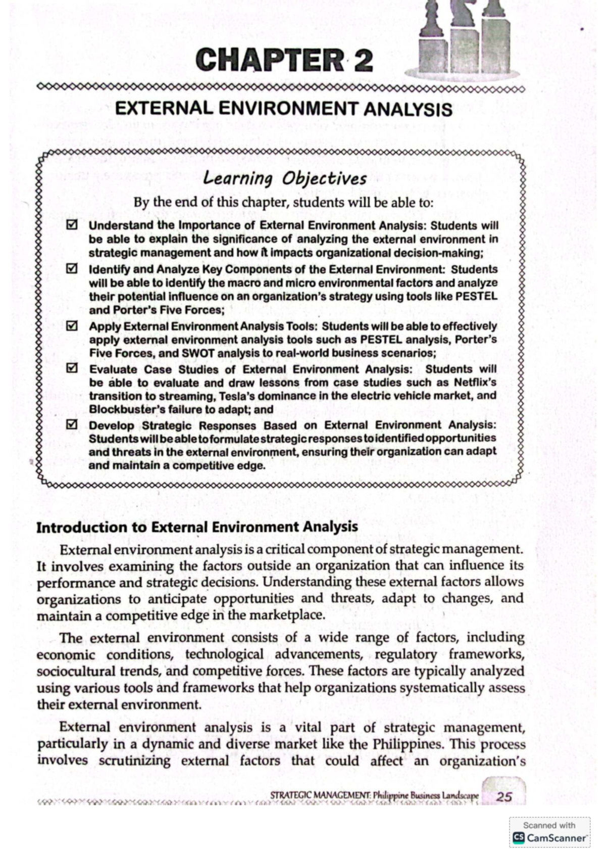 Chapter 2: External Environment Analysis in Strategic Management - Studocu