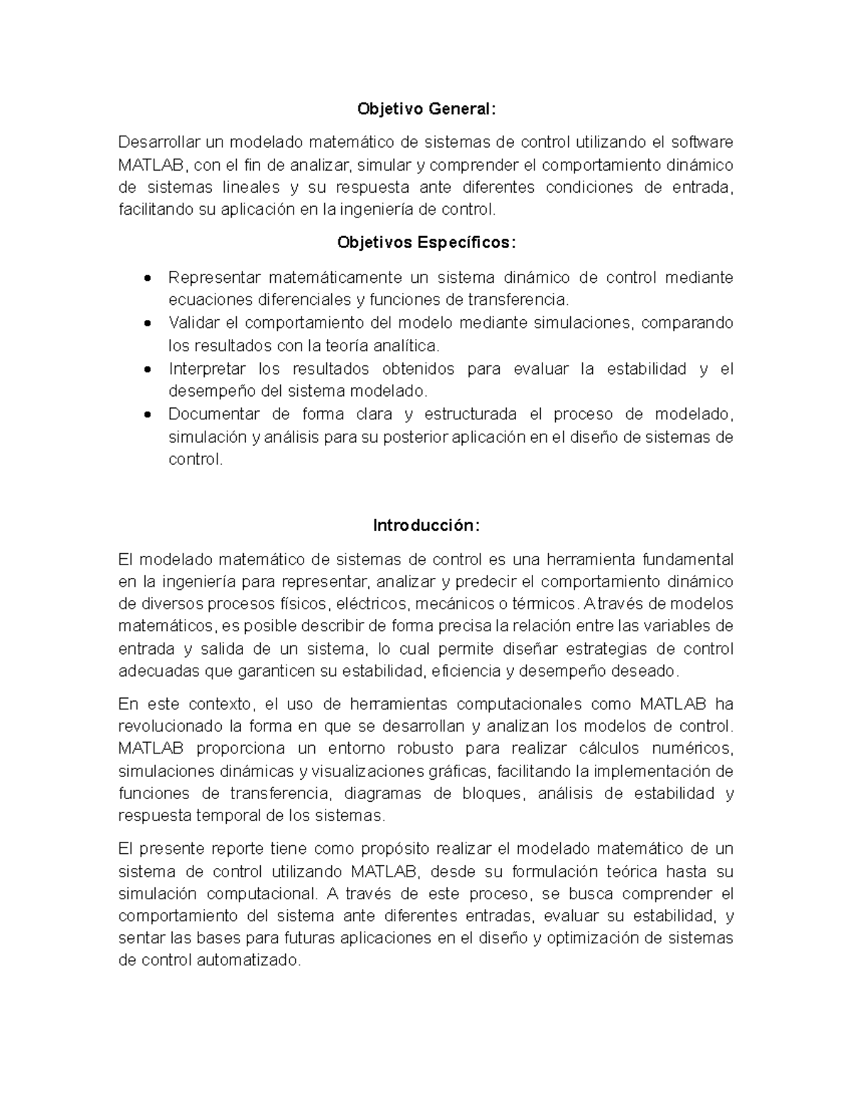 Modelado Matemático de Sistemas de Control con MATLAB - Apunte 15 Julio ...