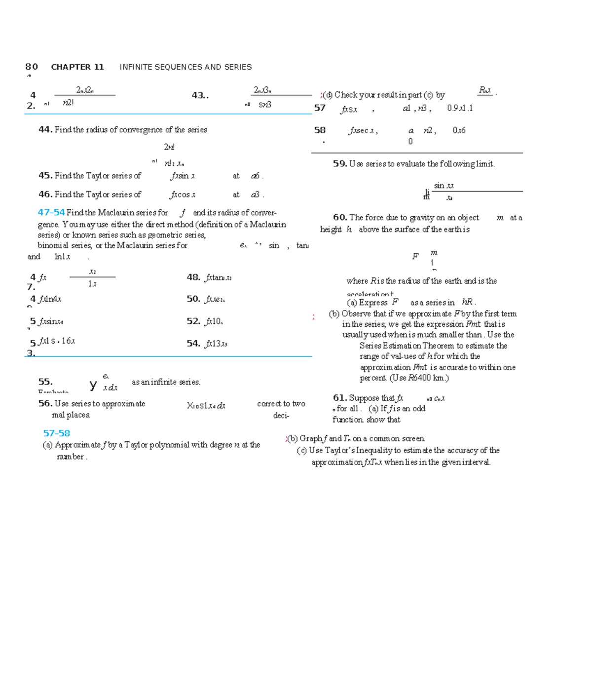 Calculus 2 (MATH 100) - Chapter 11: Infinite Sequences and Series Notes ...