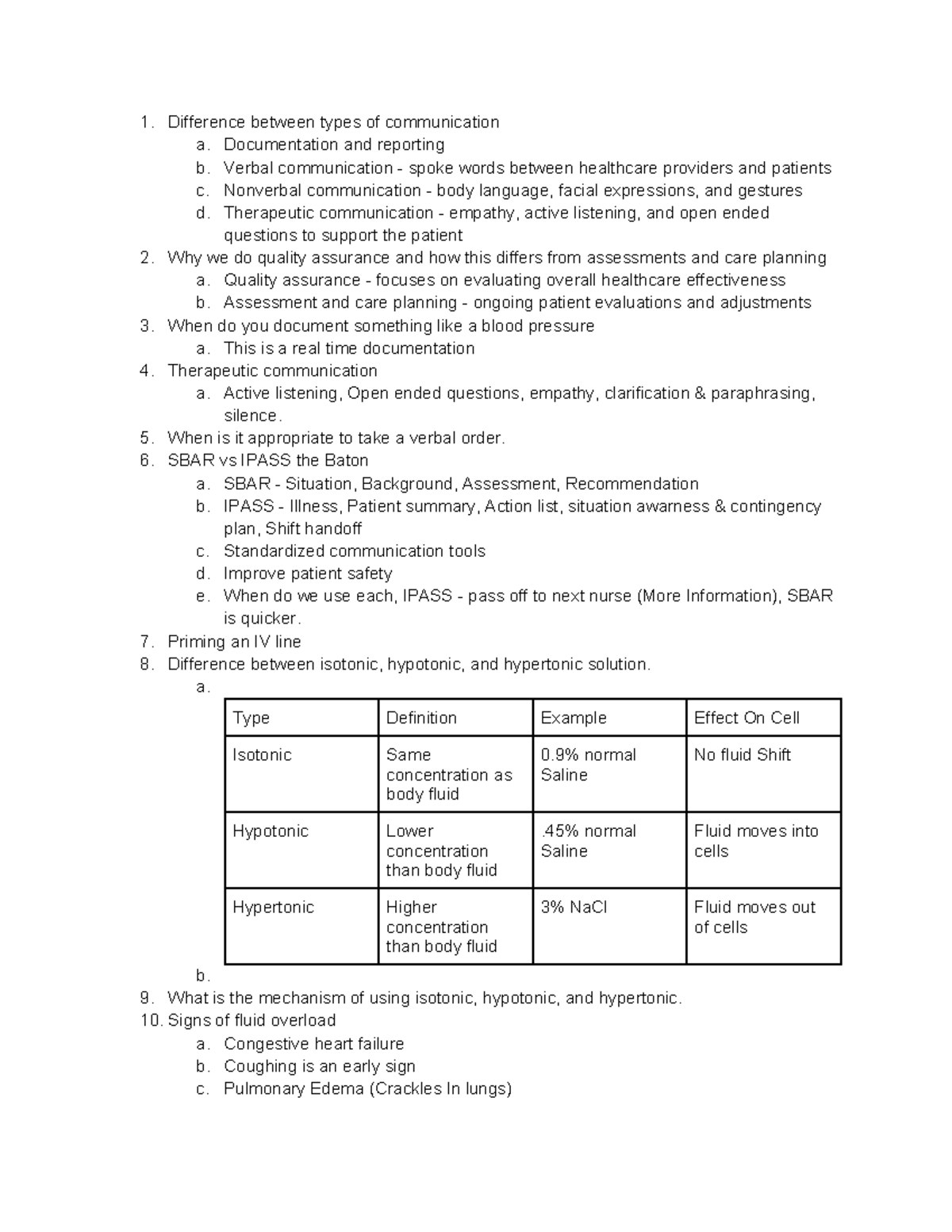 NUR 2090 - Comprehensive Exam 2 Review: Key Topics & Concepts - Studocu