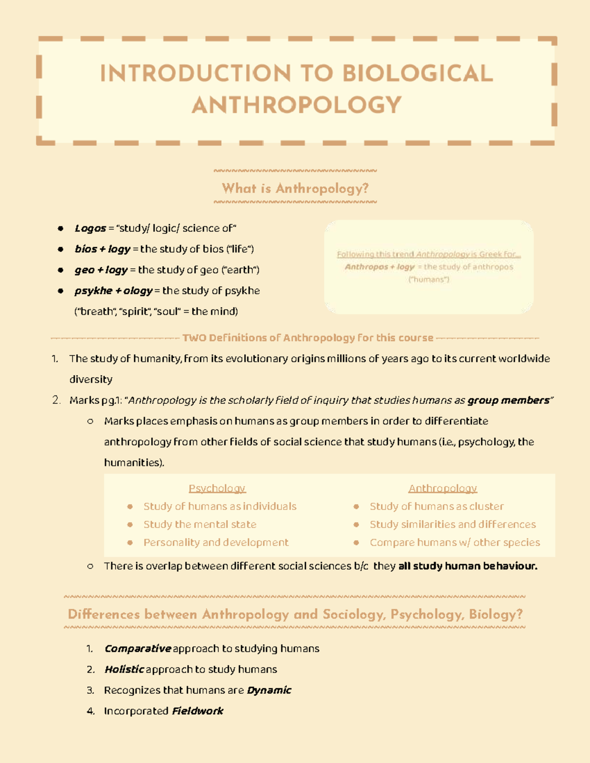 Anthro 2226: Understanding Anthropology - Key Concepts and Definitions ...