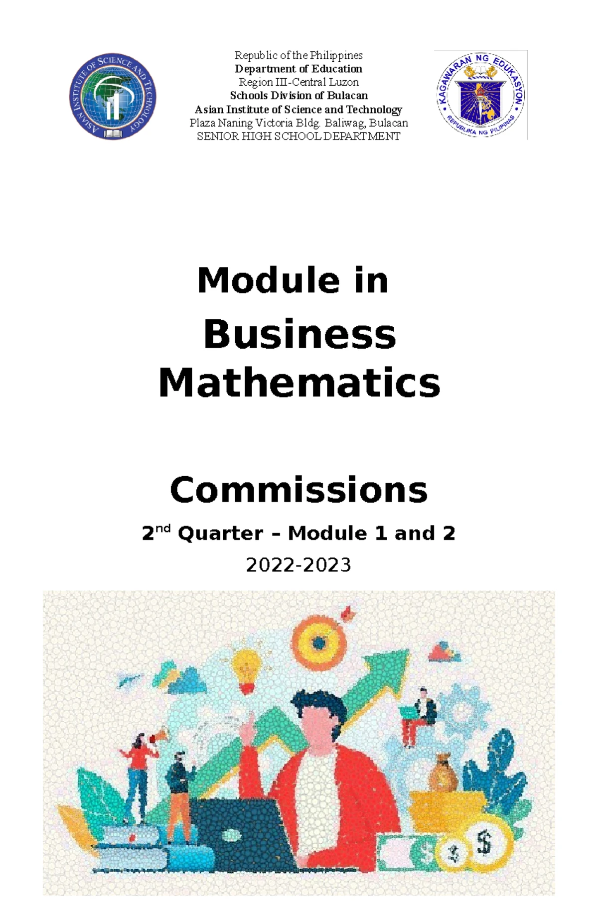 Business Math 11: Module 8 - Data Presentation & Analysis Using Excel ...