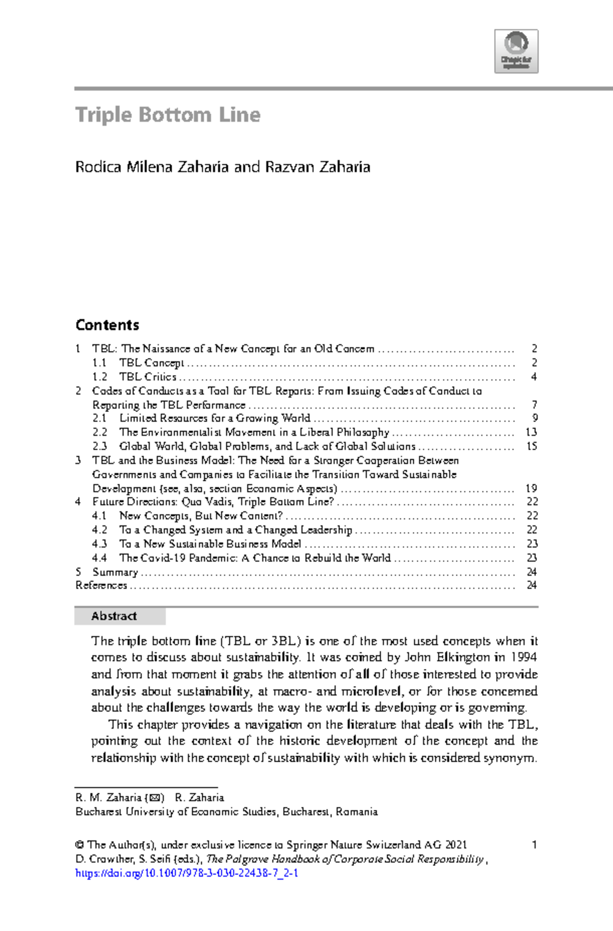 Triple Bottom Line: Enhancing Performance of SOEs and Sustainability ...