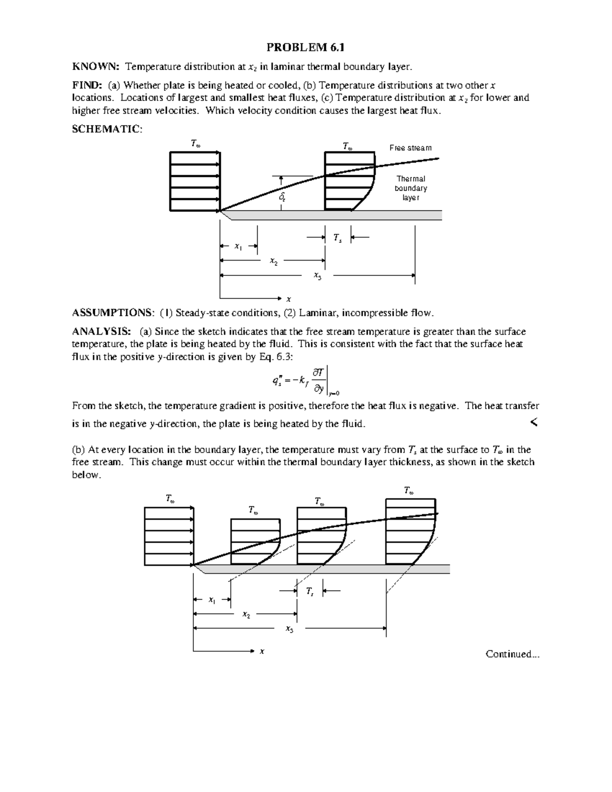 Ch06 - Heat Transfer Analysis in Laminar Flow and Boundary Layers - Studocu