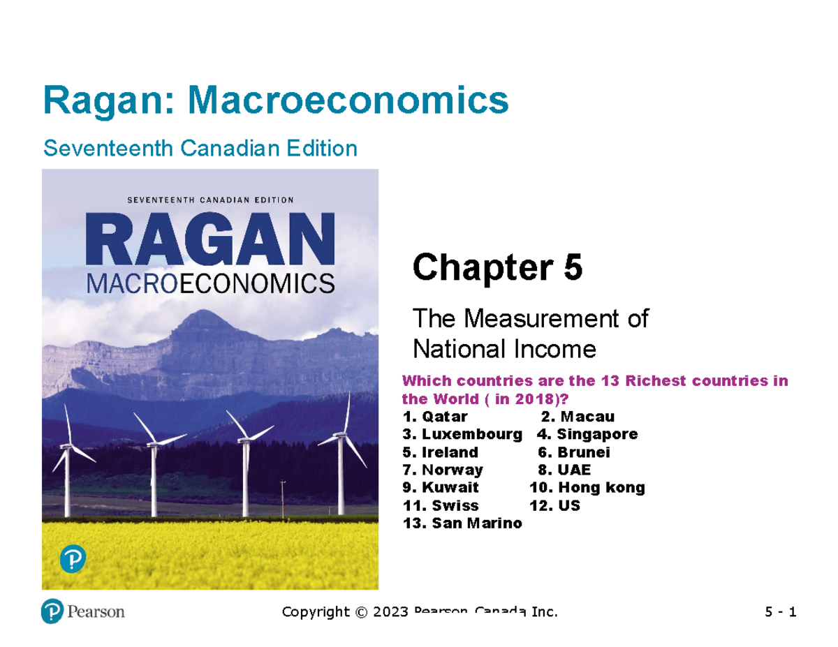 ECON203 - Chapter 5 - ppt notes - 5 - 1 Ragan: Macroeconomics ...