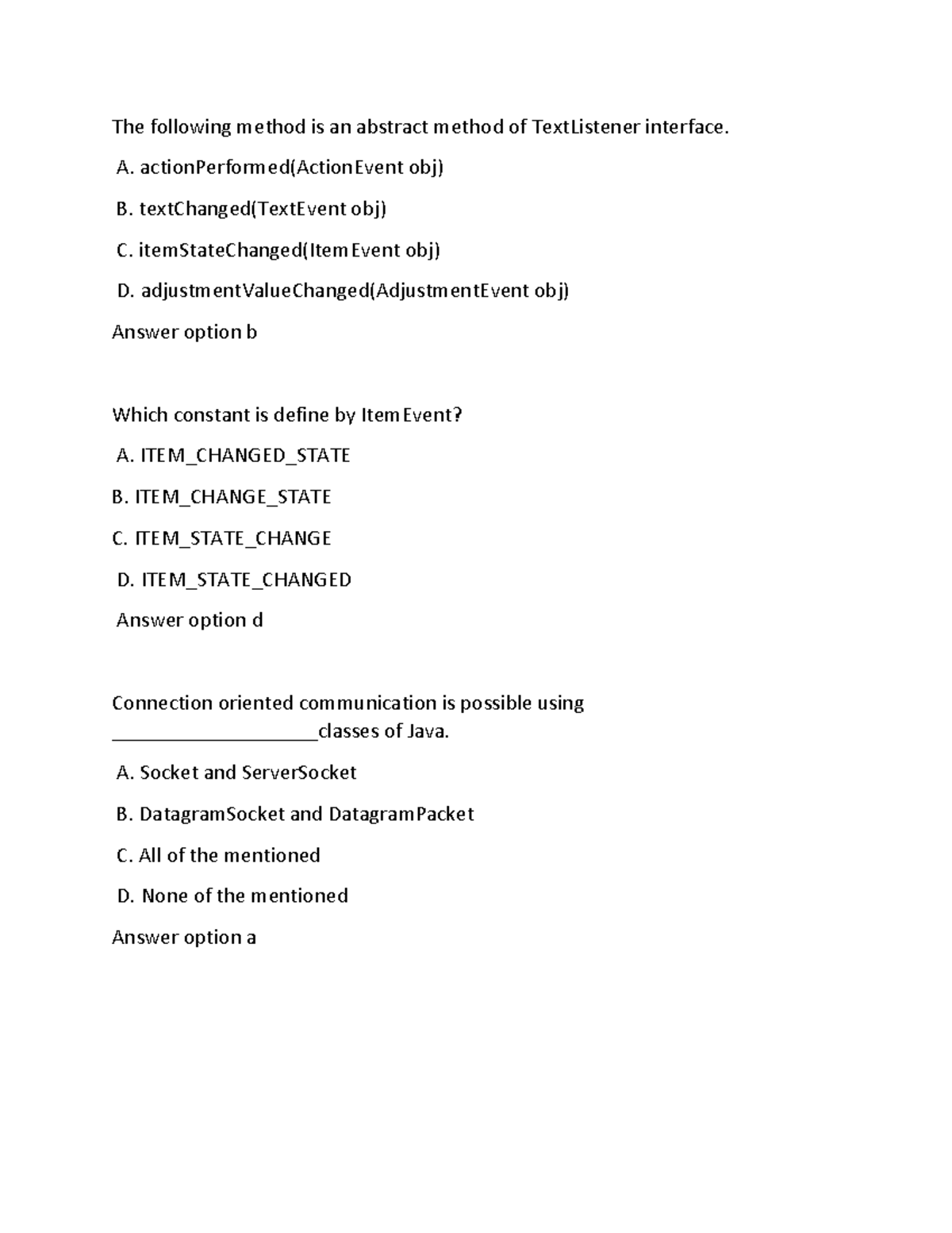 Java Event Handling Concepts - Study Notes for CS101 - Studocu
