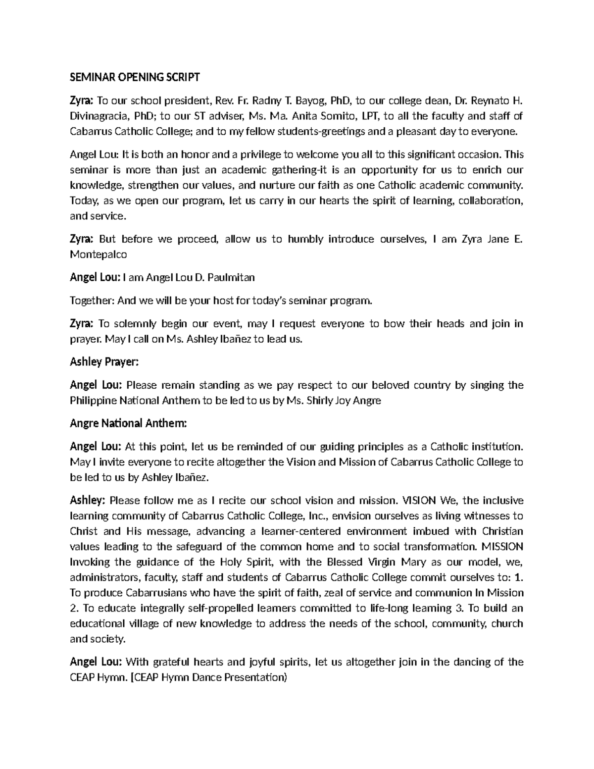 SEMINAR SCRIPT: Navigating the Future of Distance Learning - Studocu