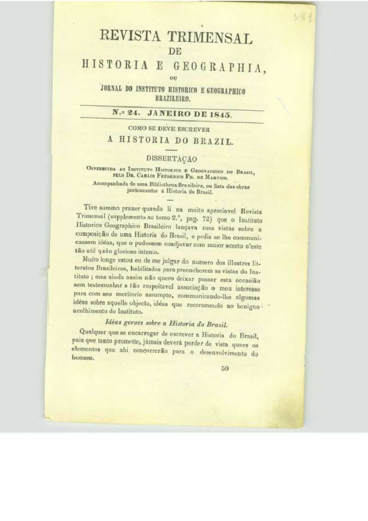 381 Como Se Deve Escrever a História do Brasil - Dr. Carlos Frederico ...