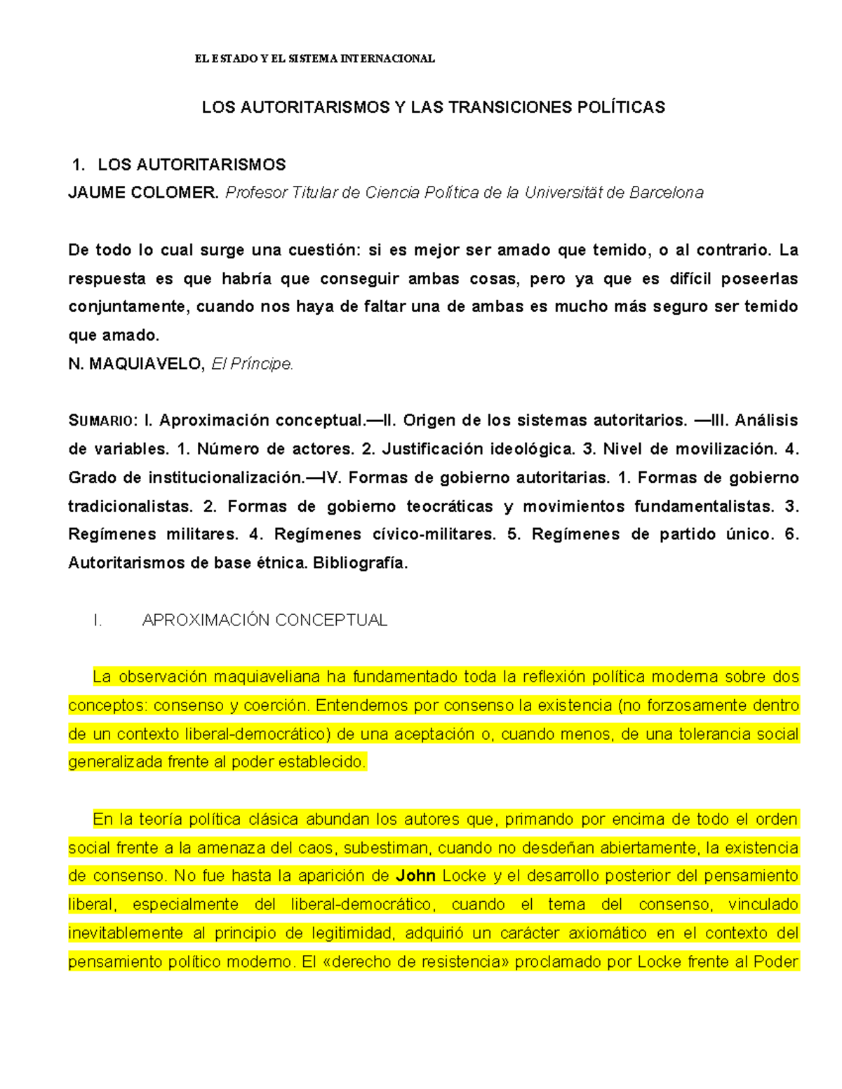 Caminal Autoritarismo y Transicion - LOS AUTORITARISMOS Y LAS ...