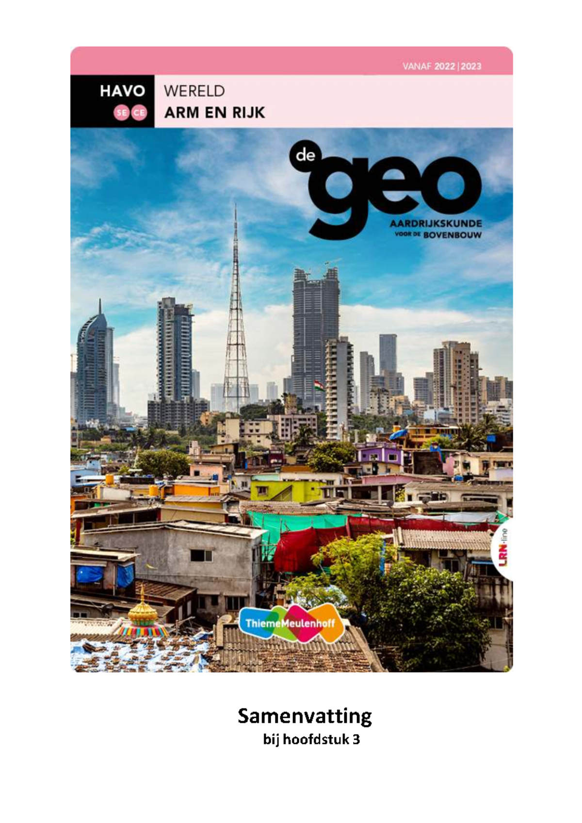 Samenvatting H3: Arm en Rijk - Economische Ongelijkheid en Ontwikkeling ...