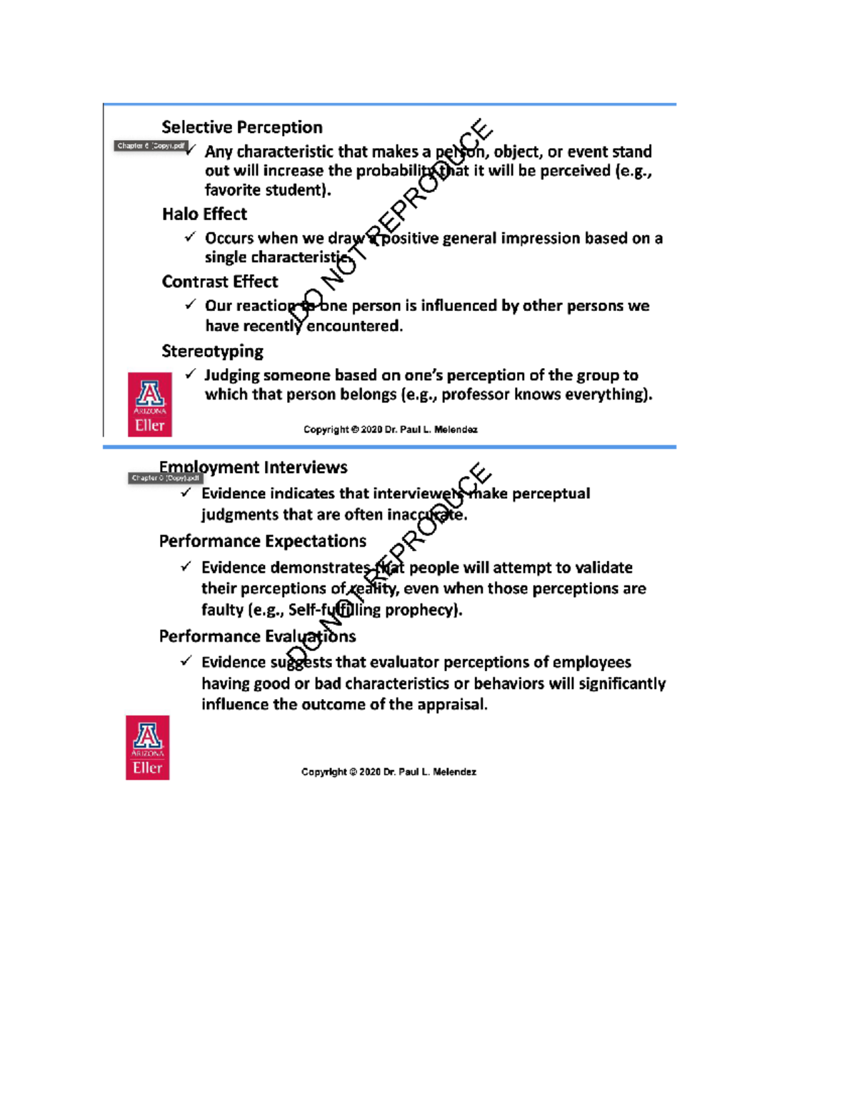 Lecture Notes on Perception and Motivation Theories - Studocu