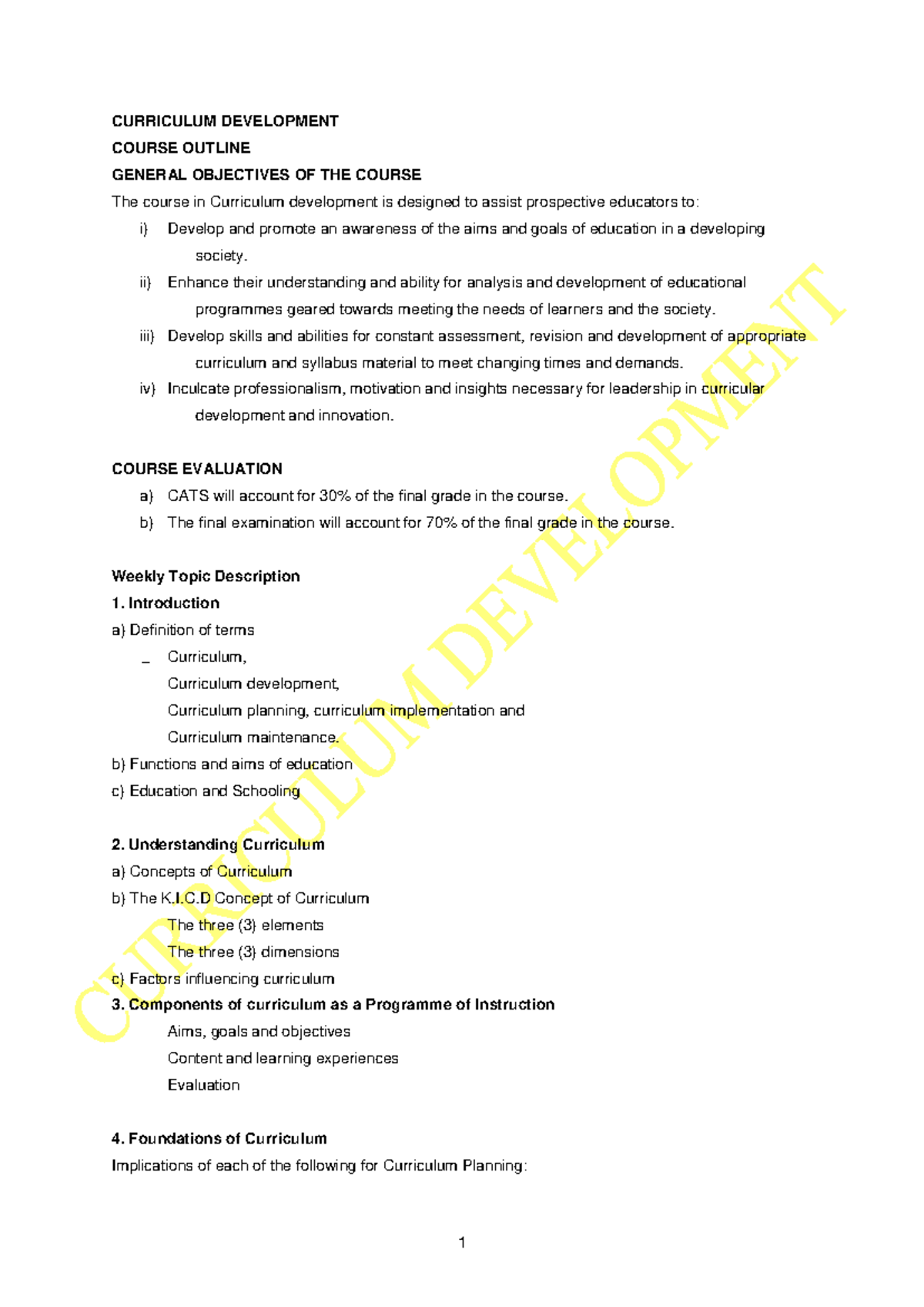 Curriculum Development Principles and Practices in Kenya - CURRICULUM ...