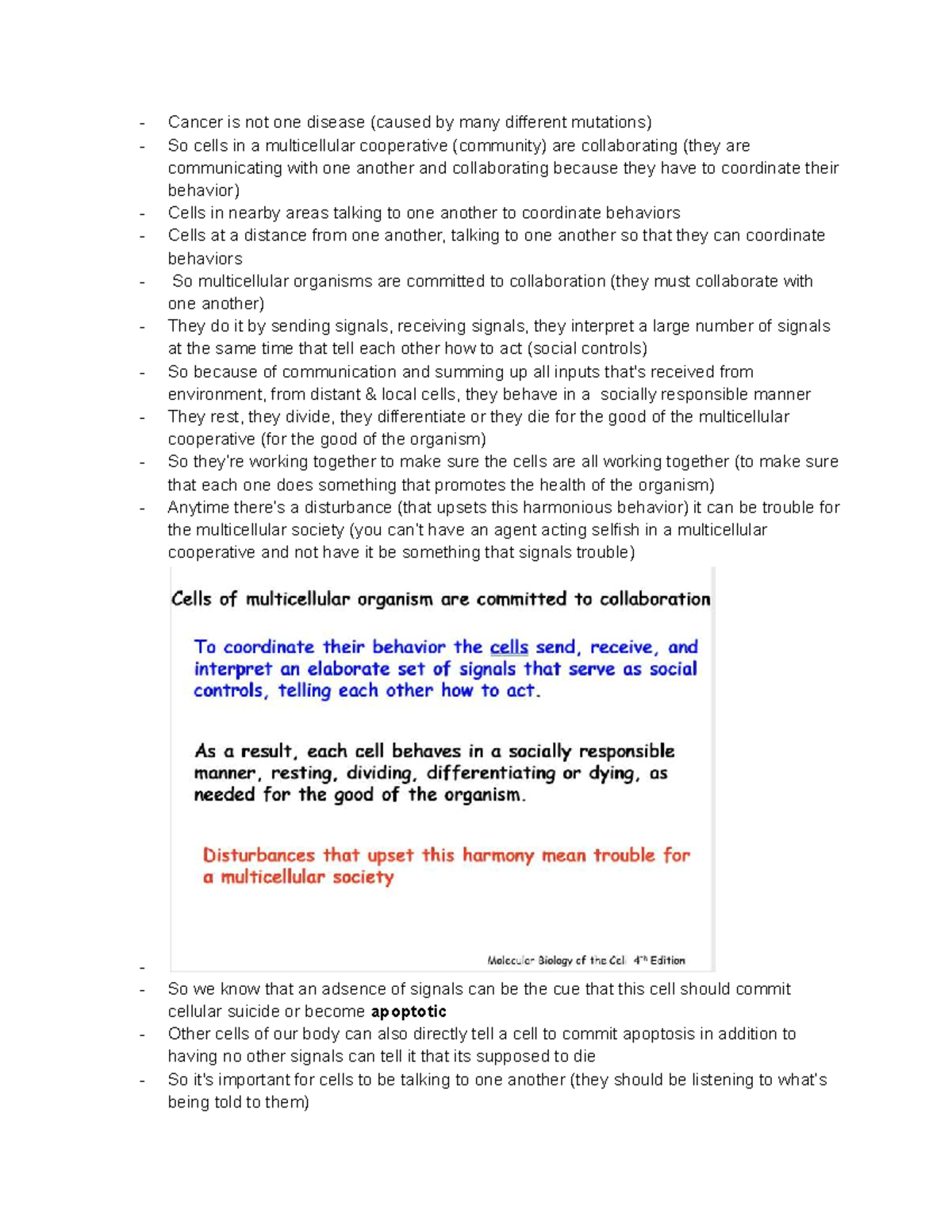 Chapter Cancer Part 1 - Notes on Cell Communication and Tumor Formation ...