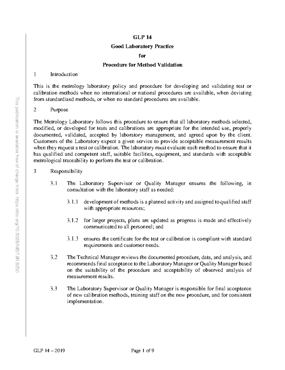 GLP 14 Method Validation Procedure: Ensuring Quality and Compliance ...