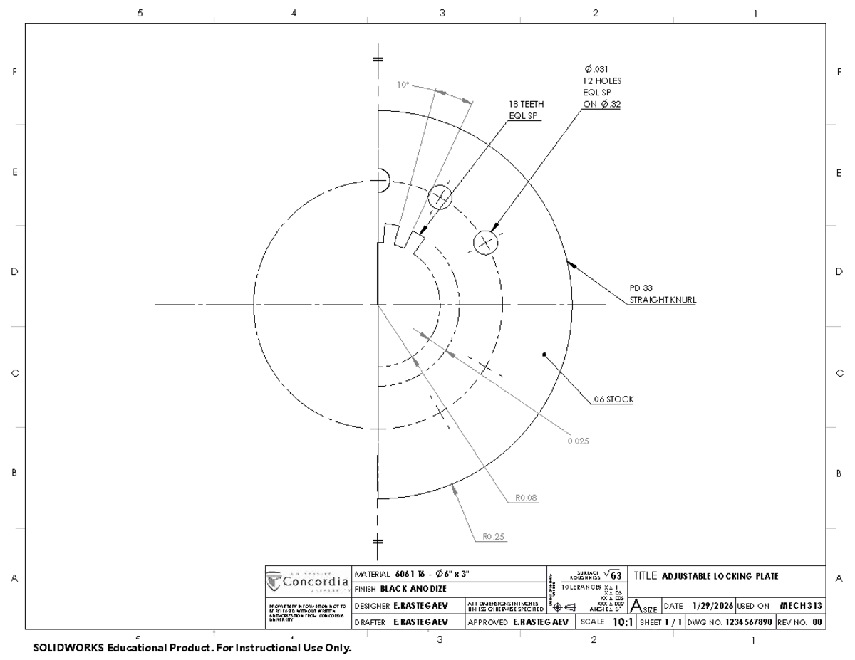 MECH 313 Assignment 1 - Adjustable Locking Plate Design - Studocu