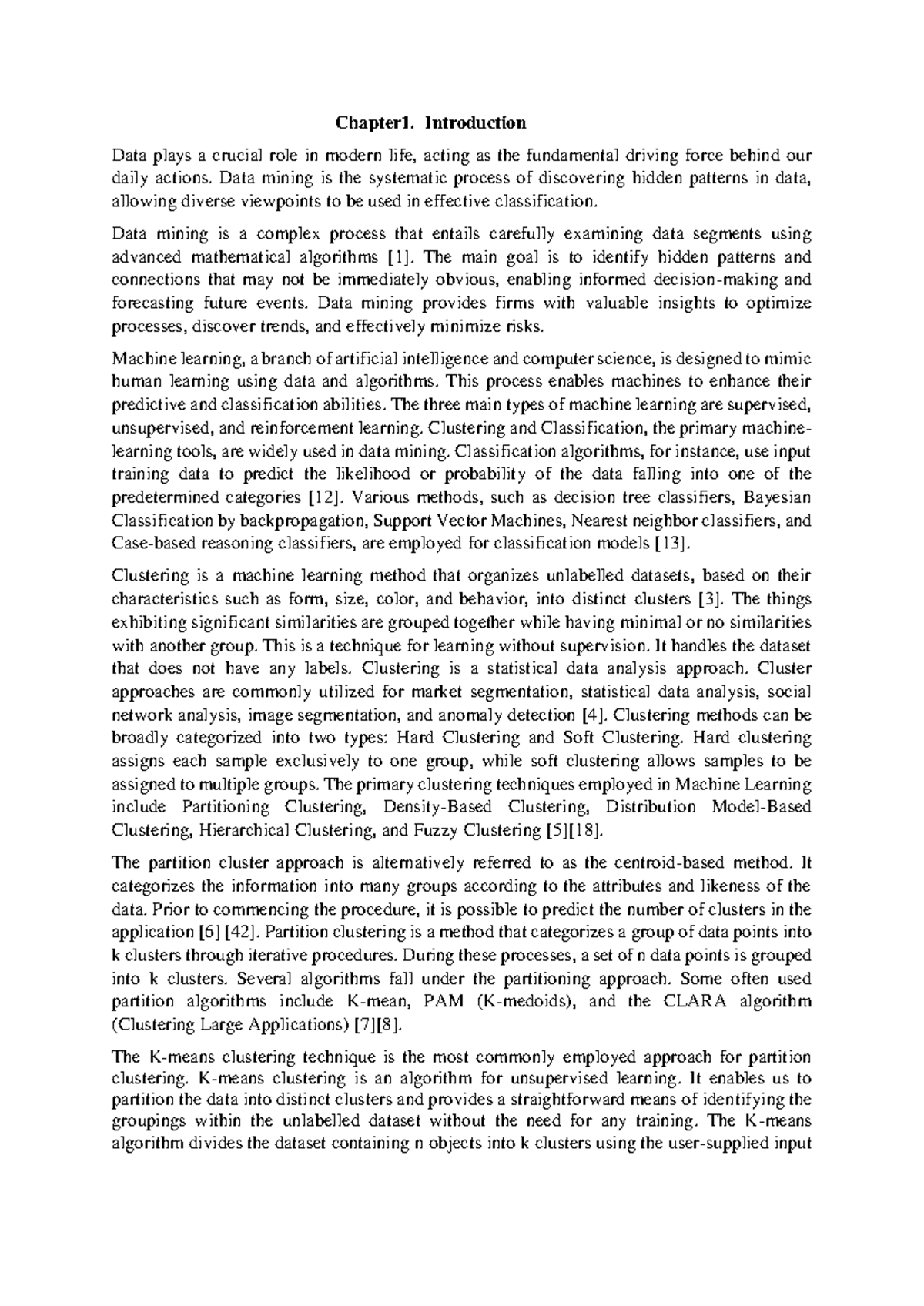 Chapter 1: Introduction to Clustering Algorithms in Data Mining - Studocu